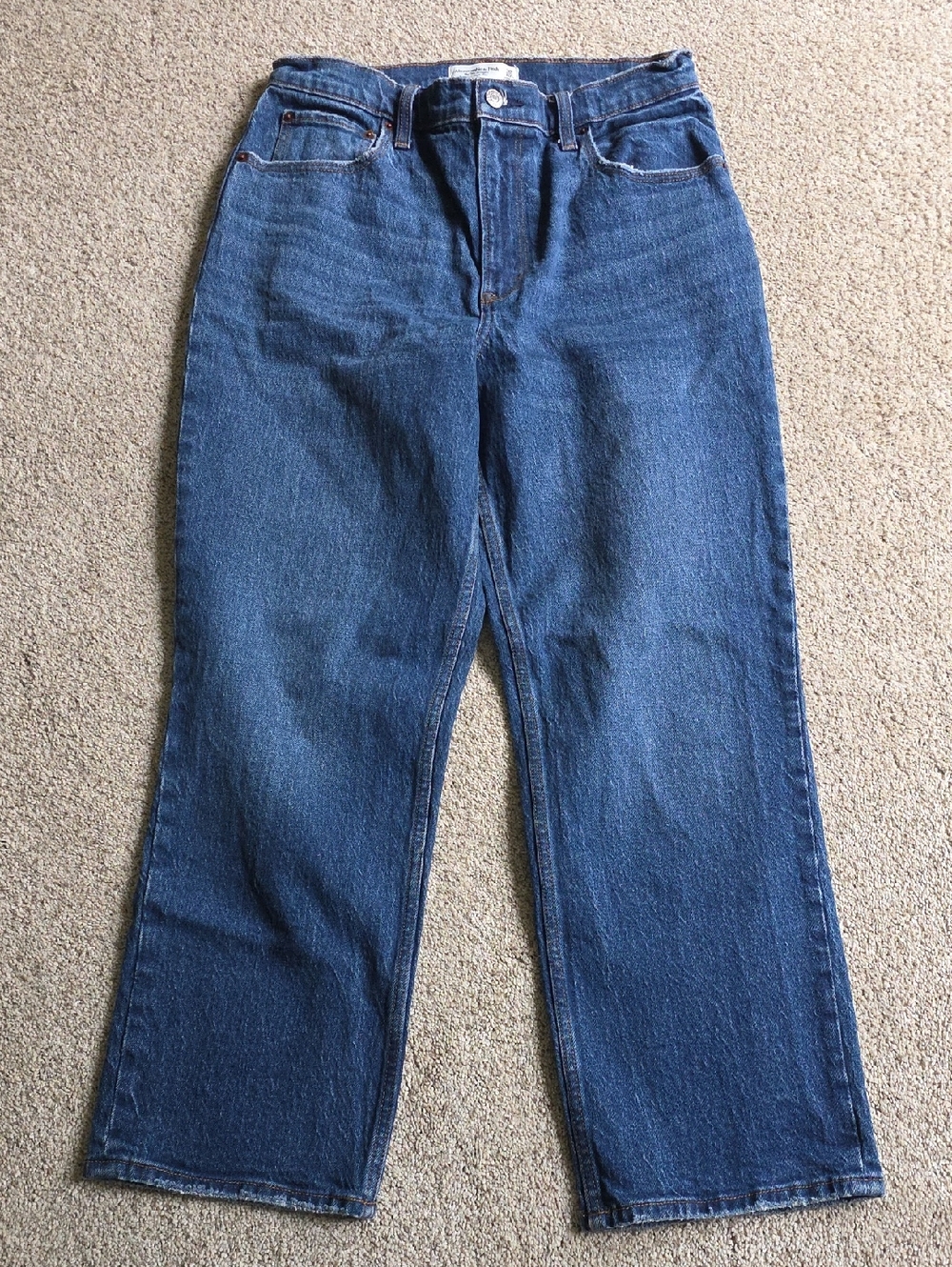 Abercrombie & Fitch Straight-Leg Indigo Jeans